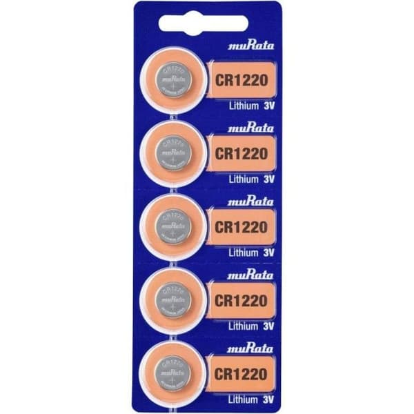 5 CR1220 batterier