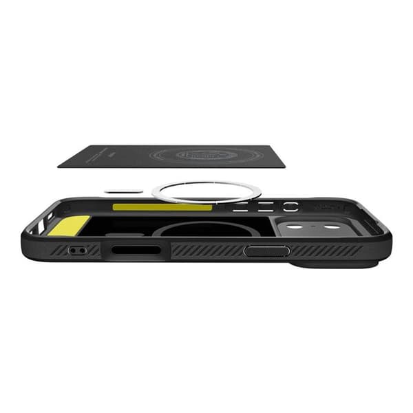 Spigen Rugged Armor MagSafe til iPhone 17 Pro – Mat sort TPU-cover, MagFit