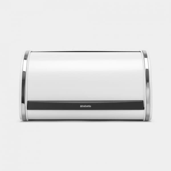 Brödbox - BRABANTIA - Medium - Skjutlock - Vit - Metall