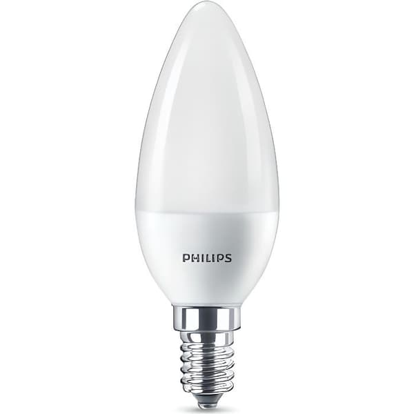 PHILIPS LED Flame E14-lampa - 7W motsvarande 60W - varmvit