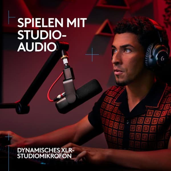 Mikrofon - LOGITECH - Yeti Studio - XLR dynamisk - ClearAmp - +25dB gain