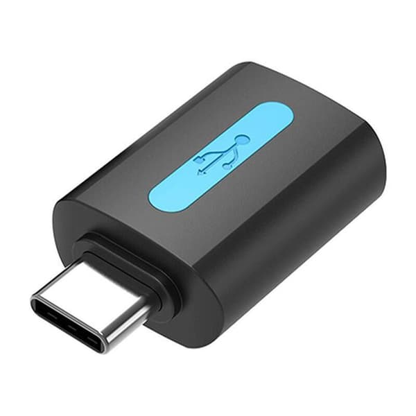 Lader - Vention netadapter - CDTB0 - USB-adapter, USB-C han til USB 2.0 hun (sort)
