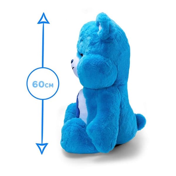 Krammedyr - SIMBA - Bamse - Grumpy - 60 cm - Blå - Unisex