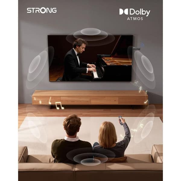 STRONG - SRT 41 - Streaming Box Google TV 4K - Chromecast - Wifi 5 - Bluetooth - Google Röstassistent - Dolby Atmos/Vision - HDR