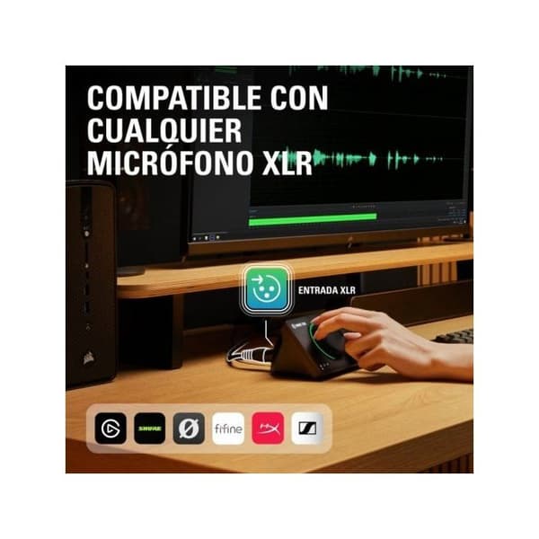 Elgato Wave XLR MK.2 USB lydinterface med DSP mixer og LED feedback