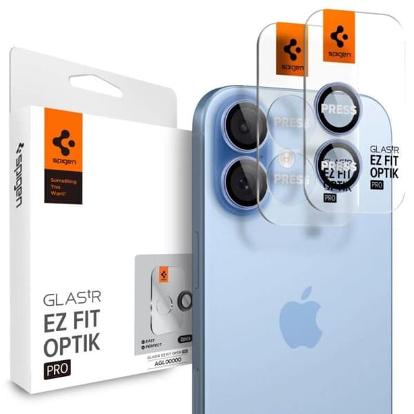 Spigen Optik Pro GLAS.TR EZ FIT kamera beskyttelse - Blå