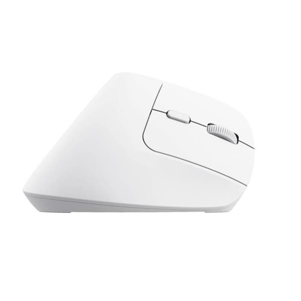 Trådløs ergonomisk mus - TRUST - Bayo+ - Bluetooth/RF 2.4 GHz - 2400 dpi - 6 programmerbare knapper