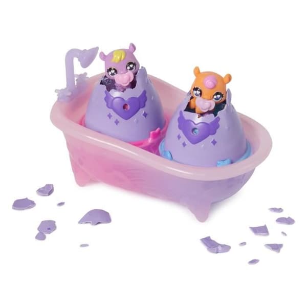 SPIN MASTER PAKET MED 2 HATCHIMALS + DUSCH FÄRGÄNDRING