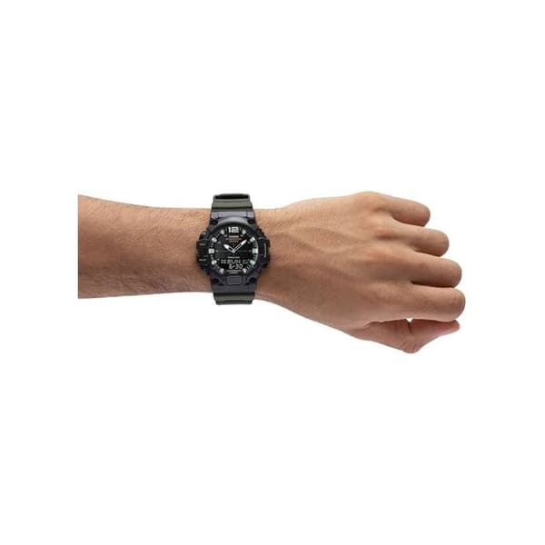 Ur - CASIO - HDC-700-3A - Kvarts - Dobbelt display - Sort grøn resin