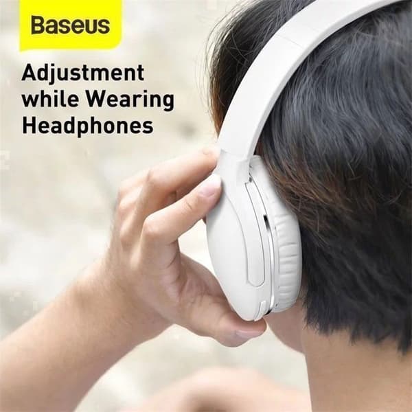 Bluetooth Headset - Baseus - Encok D02 Pro - Autonomy 10h - White Color - Wireless