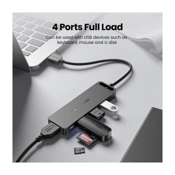 USB-hubb 3.0 Vention CHLBF-SCB2- 4xUSB- 1xUSB Typ-C PD