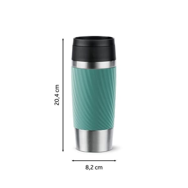 Rejsemug - TEFAL - Classic - 360 ml - Rustfrit stål - 100% vandtæt