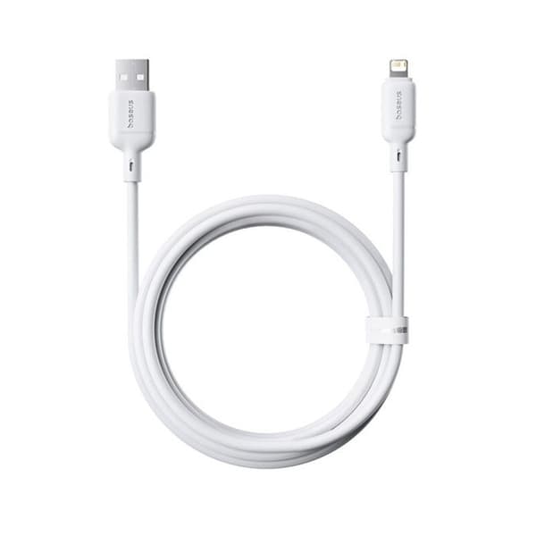 Baseus Silky Series USB-A Lightning 2.4A 1m Hvid