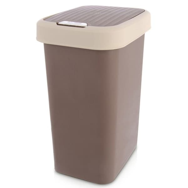 Brun plastaffaldsbeholder 25 l