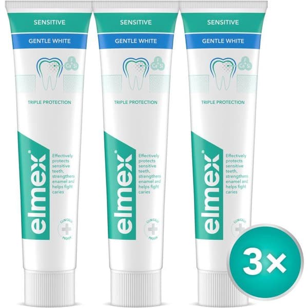 ELMEX Sensitive Gentle White 3 x 75 ml