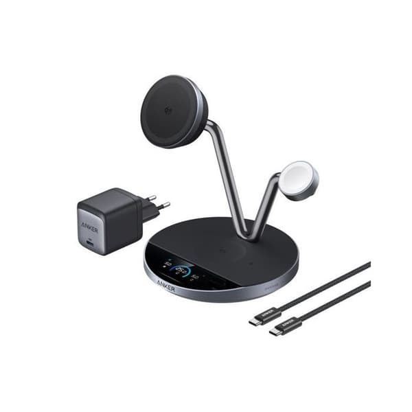 ANKER Qi2 25 W 3-i-1 magnetisk oplader