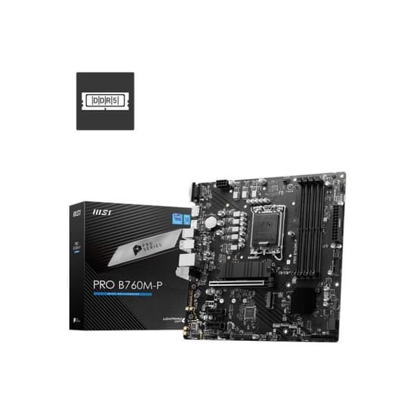 Moderkort - MSI - PRO B760M-P - Socket LGA1700 - DDR5