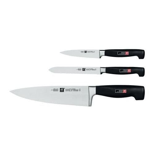 Knivæske - ZWILLING - Four Star - 3 dele - Rustfrit stål - Ergonomisk