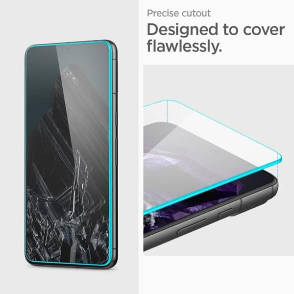 Härdat glas - Spigen - Align Master - Pack om 2 - Google Pixel 8 Pro - Transparent