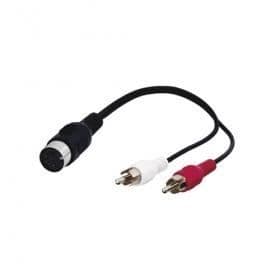 Audioadapter DIN hun 5-pole til 2xRCA