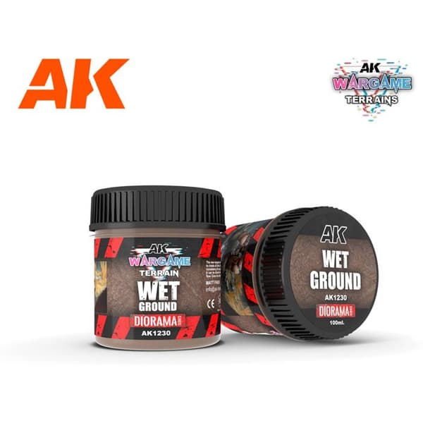 Målning - Textur AK Interactive Battle Grounds Blöt Mark