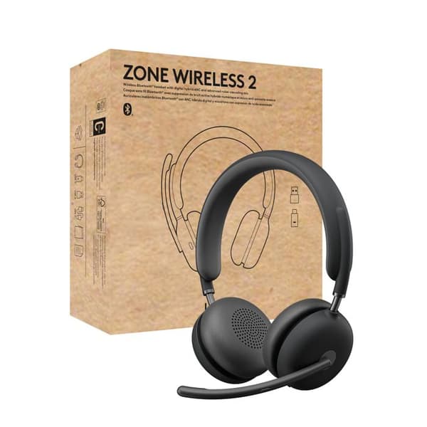 Hörlurar - LOGITECH - Zone Wireless 2 UC - In-ear - Bluetooth - Aktiv brusreducering
