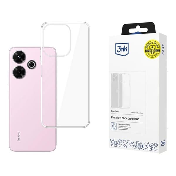 3MK Clear Case til Xiaomi Redmi Note 13R 5G Transparent