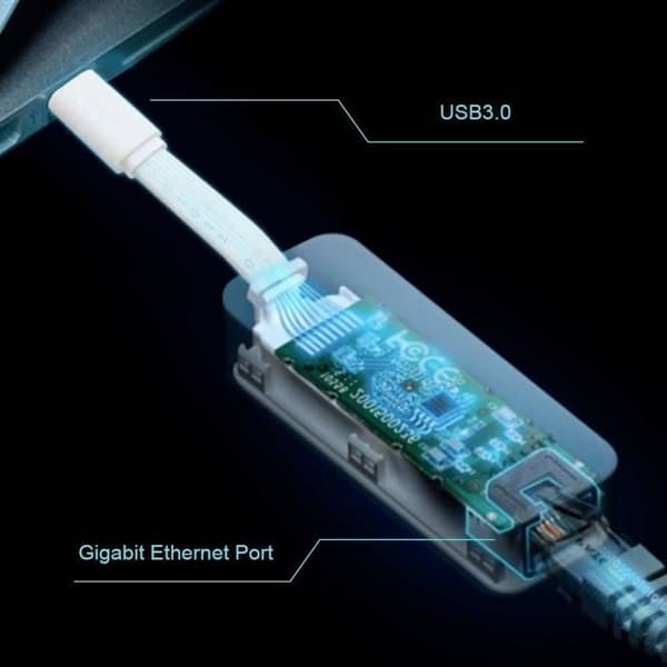 TP-LINK UE300C netværksadapter 10 / 100 / 1000 MBit/s USB-C®