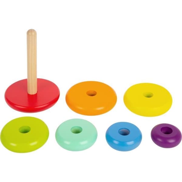 Small Foot junior regnbue stabletårn 15 cm træ