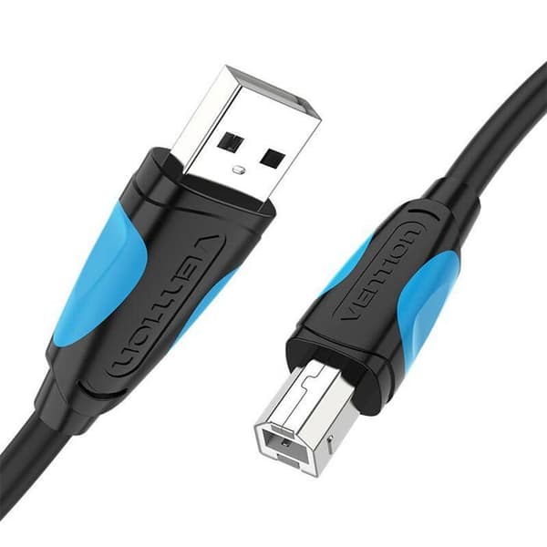 USB 2.0 Kabel - VENTION - VAS-A16-B500 - 5m - USB-A til USB-B - Stabil transmission