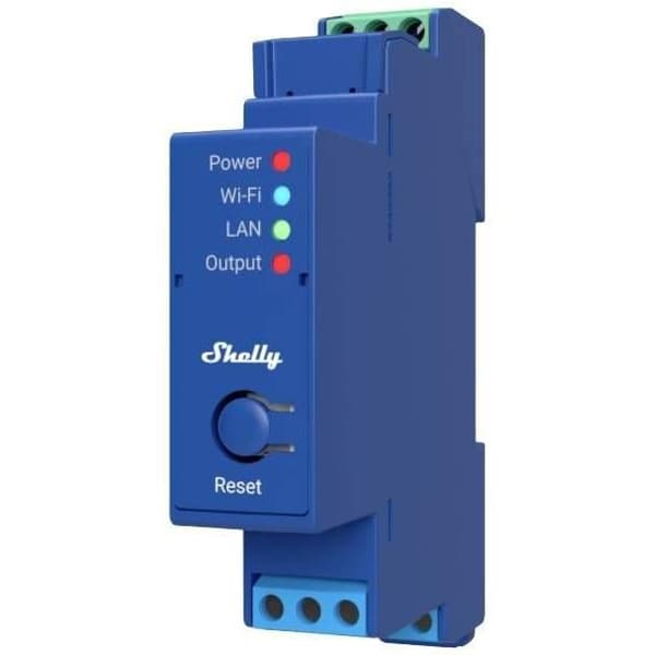 Relæskifter - SHELLY - 1Pro - Wi-Fi, Bluetooth - 1 kanal - 16 A