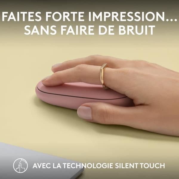 Mus - Trådløs - Logitech - Pebble Mouse 2 M350s - Pink