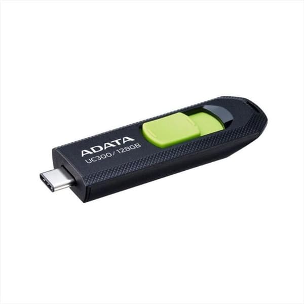Adata UC300 128GB Retraktabel USB Typ C Svart/Grön
