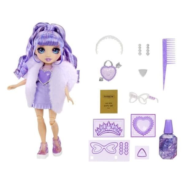 Rainbow High Cristal Dukke Mannequin 27 cm - Lilla