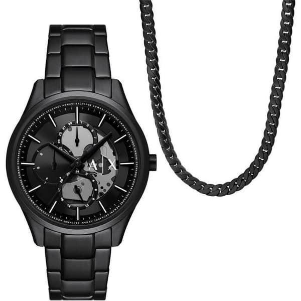 Herreur Armani Exchange - AX7160SET i Sort Rustfrit Stål