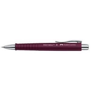 Kuglepen - FABER-CASTELL - Poly Ball M - Sort - Blå blæk - Ergonomisk