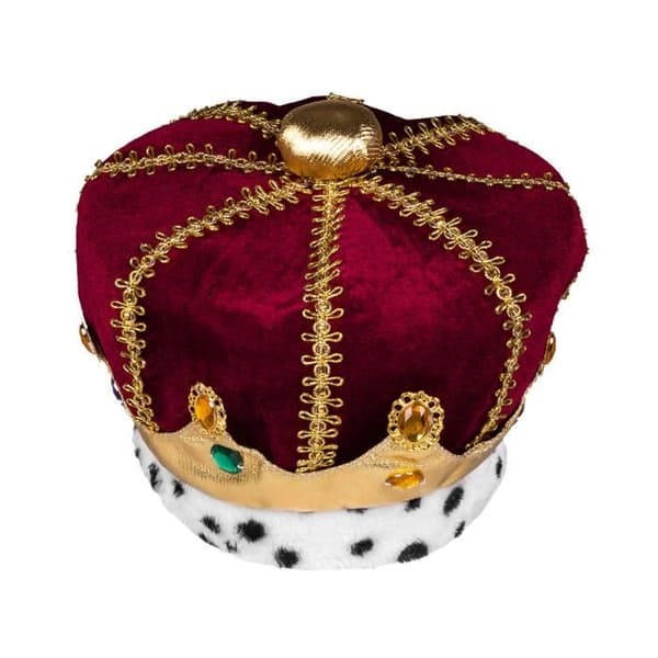Boland børnehat majesty junior polyester rød one size