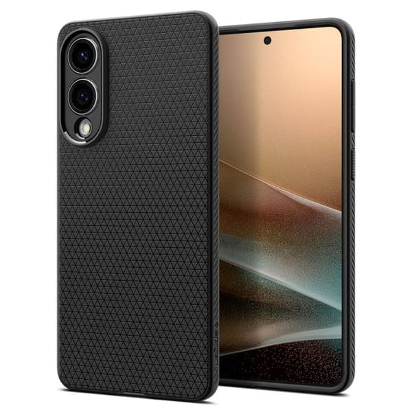 Spigen Liquid Air Cover til Samsung Galaxy S25 Edge - Mat Sort