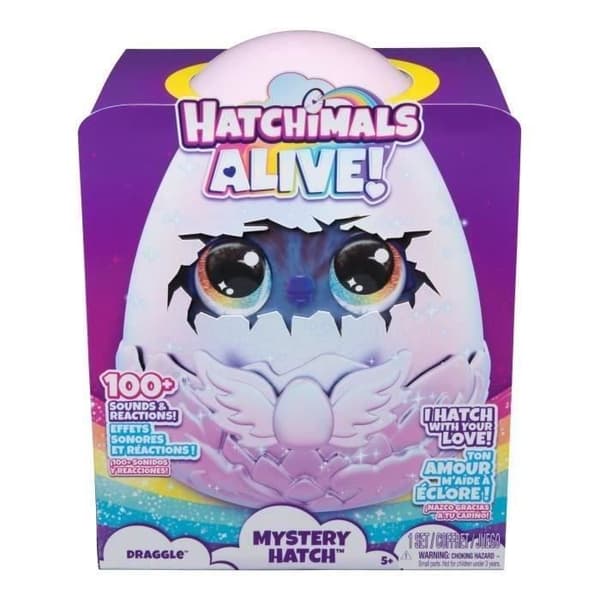 SPIN MASTER DRAGLE HATCHIMALS ALIVE HEMLIG LUCKA