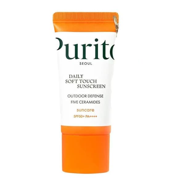 PURITO Daily Soft Touch SPF 50+ Mini - solbeskyttelse til ansigtet 15 ml