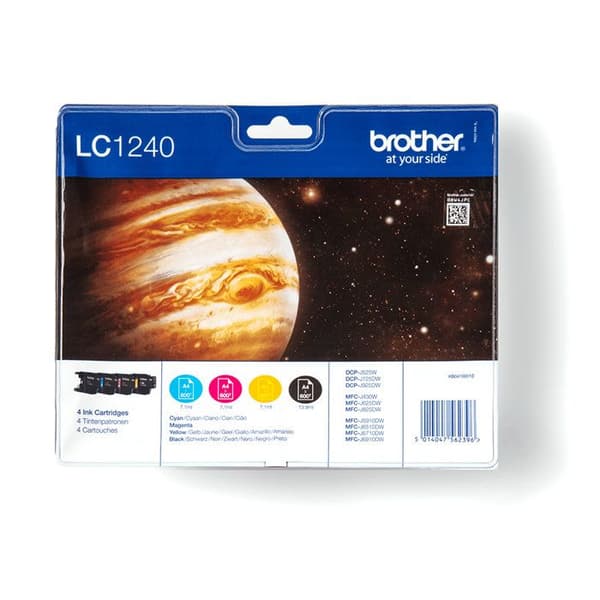 Brother LC1240 farve multipack blækpatroner
