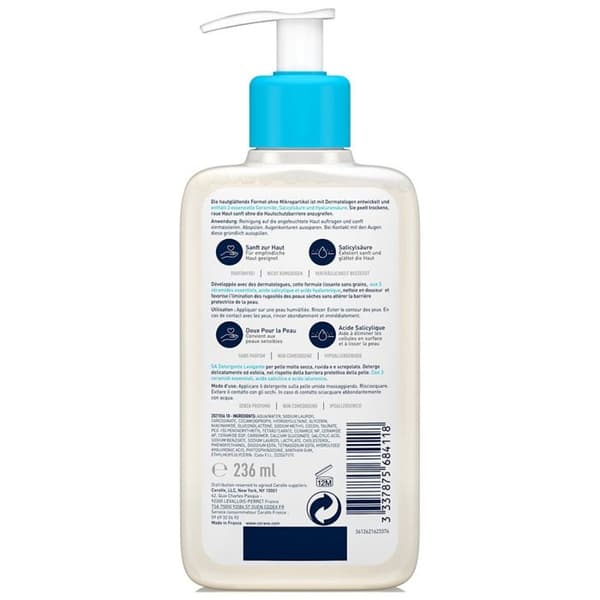 Cerave gel til rensning mod ruheder 236ml