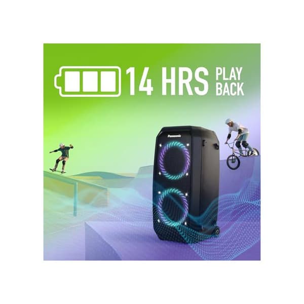 Bärbar Bluetooth-högtalare - PANASONIC - SC-BMAX30 - 320W - 14h batteritid - Mikrofon- och gitaringångar