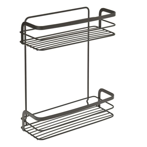 Rektangulær Hylde - METALTEX - Sort - 26x10x30 cm - Moderne Design - Metal
