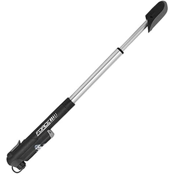 Cykelpumpe - Force Mixte Mano Duo - Sort - Kompakt - Indbygget manometer