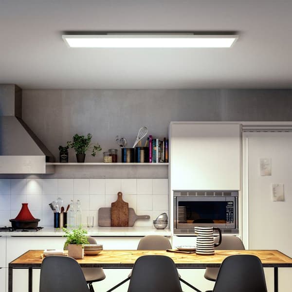 LED-loftlampe - PHILIPS HUE - Aurelle - rektangulær - hvid - justerbart lys