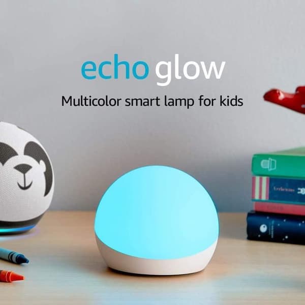 Multifärgad lampa Amazon Echo Glow