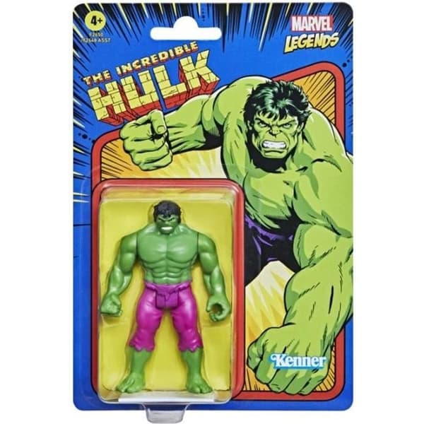 Hulk MARVEL LEGENDS Series samlarfigur - Retrodesign - 9,5 cm