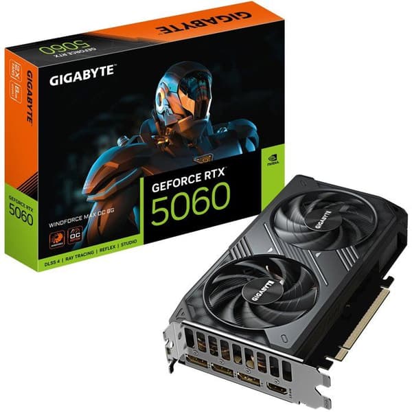 GIGABYTE - WF2MAX - Grafikkort - NVIDIA RTX 5060 OC - 8 Go