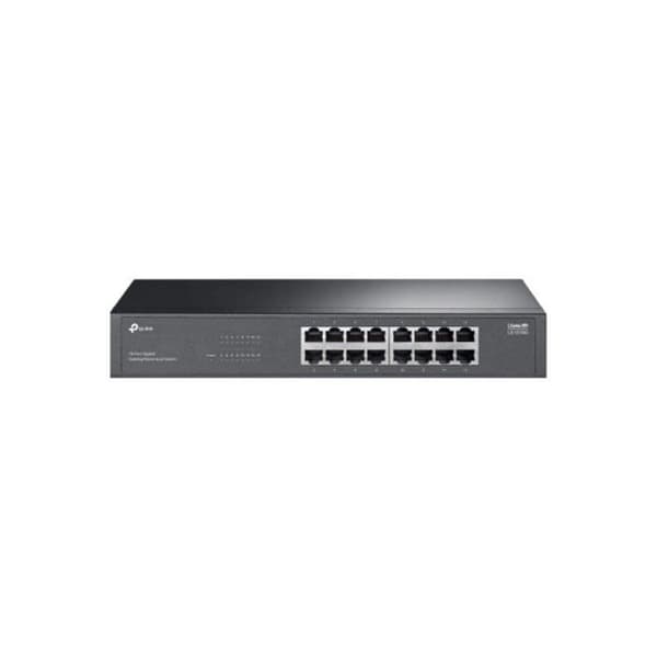 TP-Link LS1016G Switch 16 Gigabit Ethernet-porte uden blæser Rackmontering